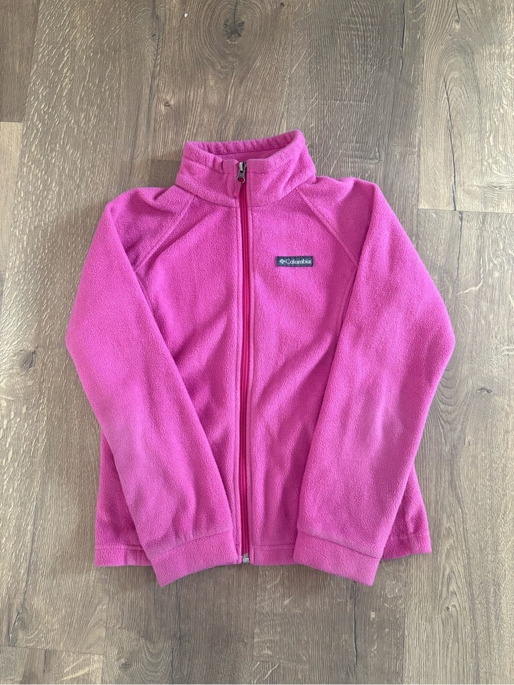 Columbia Kids Bright Pink Full-Zip Fleece Jacket